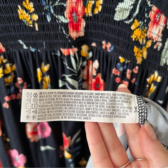 🆕 Forever 21 Floral Navy Dress (NWOT) - Picture 5 of 5